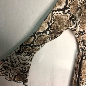 Nasty Gal Snakeskin Romper